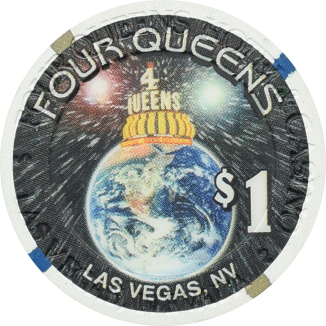 Four Queens Casino Millennium 2000 Las Vegas NV $1 House Mold Chip 1999