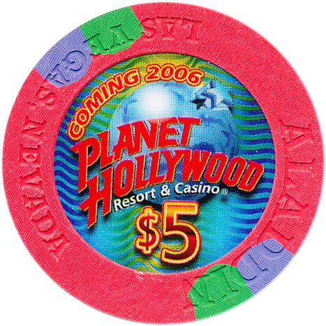 Aladdin Resort Casino Las Vegas Nevada $5 Chip 2004