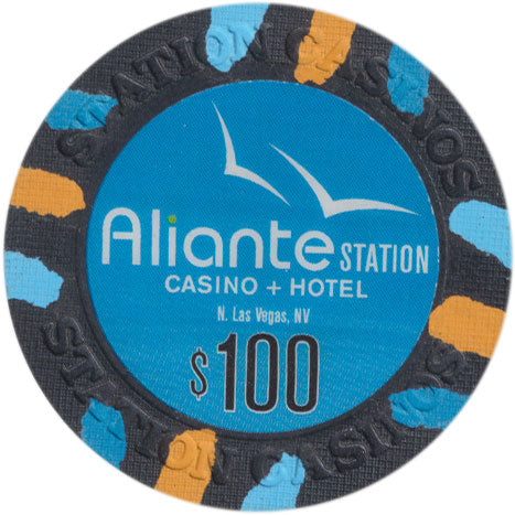 Aliante Station Casino Las Vegas Nevada $100 Chip 2008