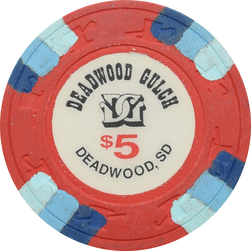 Deadwood Gulch Casino Deadwood South Dakota $5 Chip