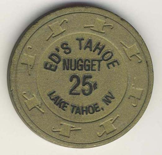Ed's Nugget Tahoe 25 Chip - Spinettis Gaming - 1