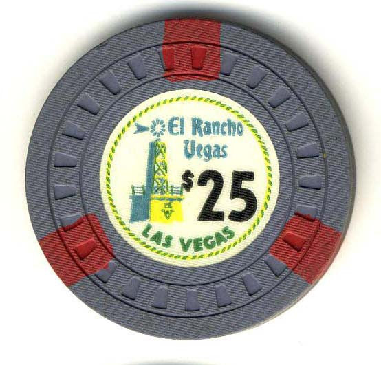 El Rancho vegas $25 (HUB mold) Chip - Spinettis Gaming - 1