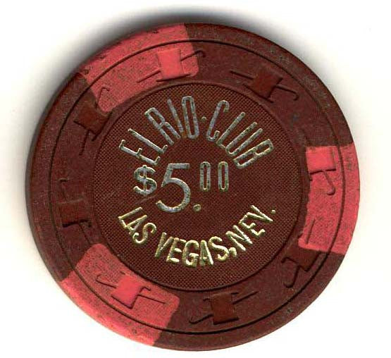 El Rio Club $5 (brown 1973) Chip - Spinettis Gaming - 1