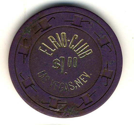 El Rio Club $1 (purple 1973) Chip - Spinettis Gaming - 2