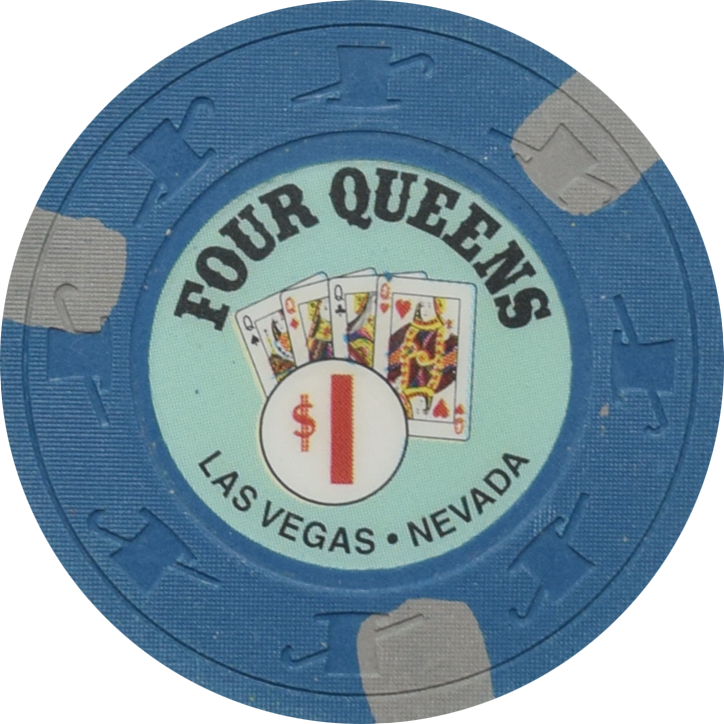 Four Queens Casino Las Vegas Nevada $1 H&C Chip 2001