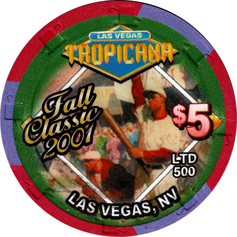 Tropicana Casino Las Vegas Nevada $5 Fall Classic 2001 Chip