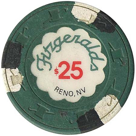 Fitzgeralds Casino Reno $25 chip 1990s - Spinettis Gaming