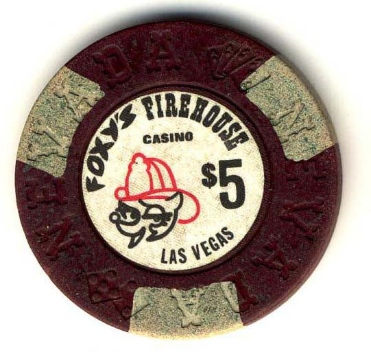 Foxy's Firehouse $5 (brown) chip - Spinettis Gaming - 2