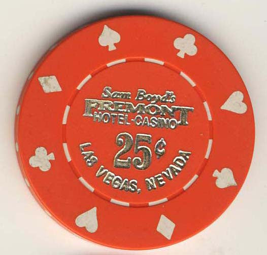Fremont 25 (orange 1980s) chip - Spinettis Gaming - 1
