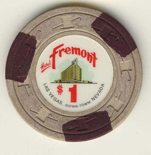 Fremont $1 (off/white 1967) chip - Spinettis Gaming - 2