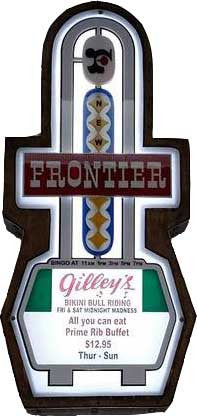 Frontier Casino Marquee Sign Lighted Replica - Spinettis Gaming