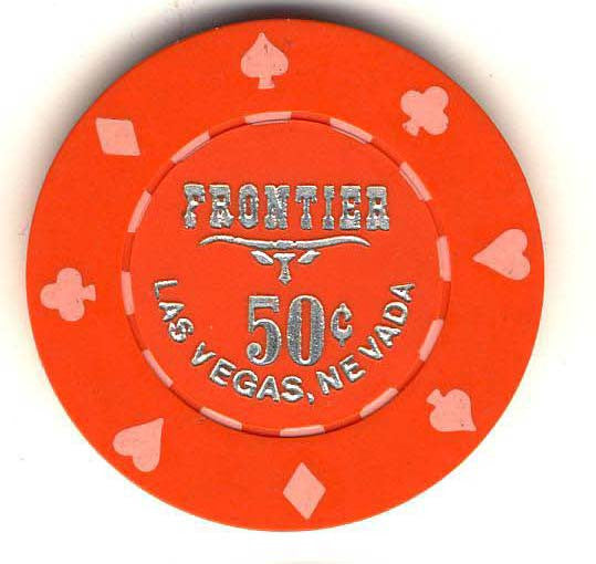 Frontier Hotel 50cent (orange 1980) chip - Spinettis Gaming