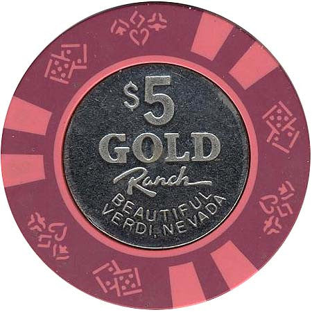 Gold Ranch $5 chip - Spinettis Gaming - 1