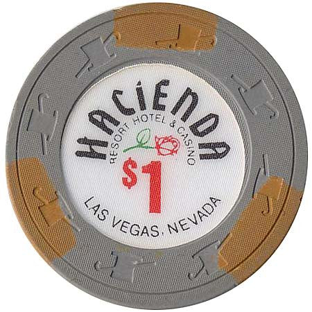 Hacienda $1 (grey) chip - Spinettis Gaming - 2