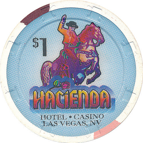 Hacienda $1 (white), Las Vegas NV - Spinettis Gaming - 2
