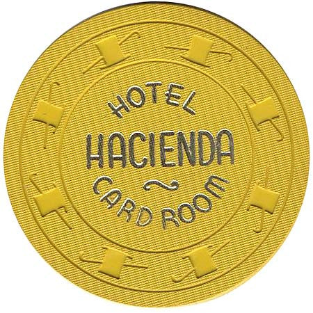 Hacienda card room (yellow) chip - Spinettis Gaming - 2