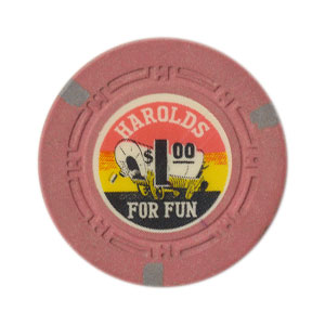 Harolds Club Casino Reno Nevada $1 Chip 1964 Raymond I Pappy