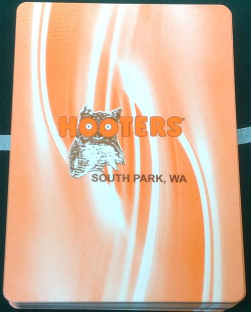 Hooters Casino South Park, WA Deck of Playing Cards
