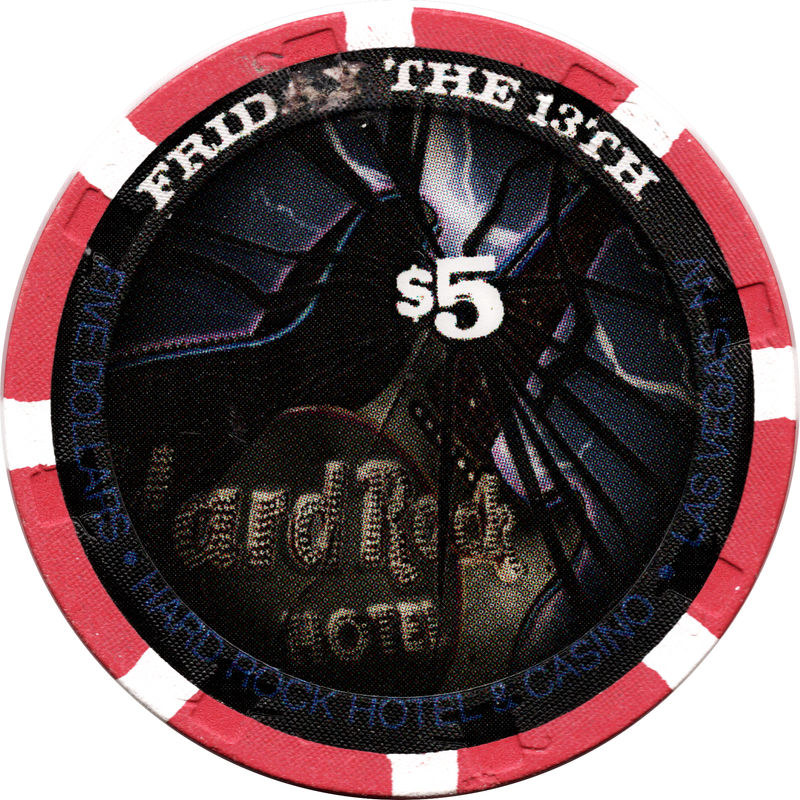 Hard Rock Casino Las Vegas Nevada $5 Friday the 13th Chip 2009