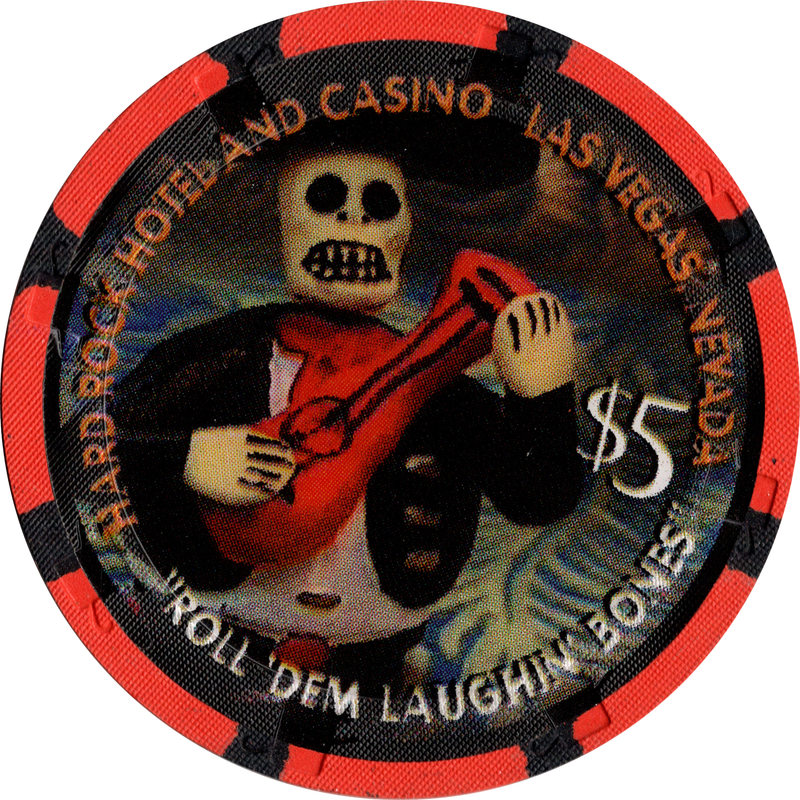 Hard Rock Casino Las Vegas Nevada $5 Halloween 2002 Chip