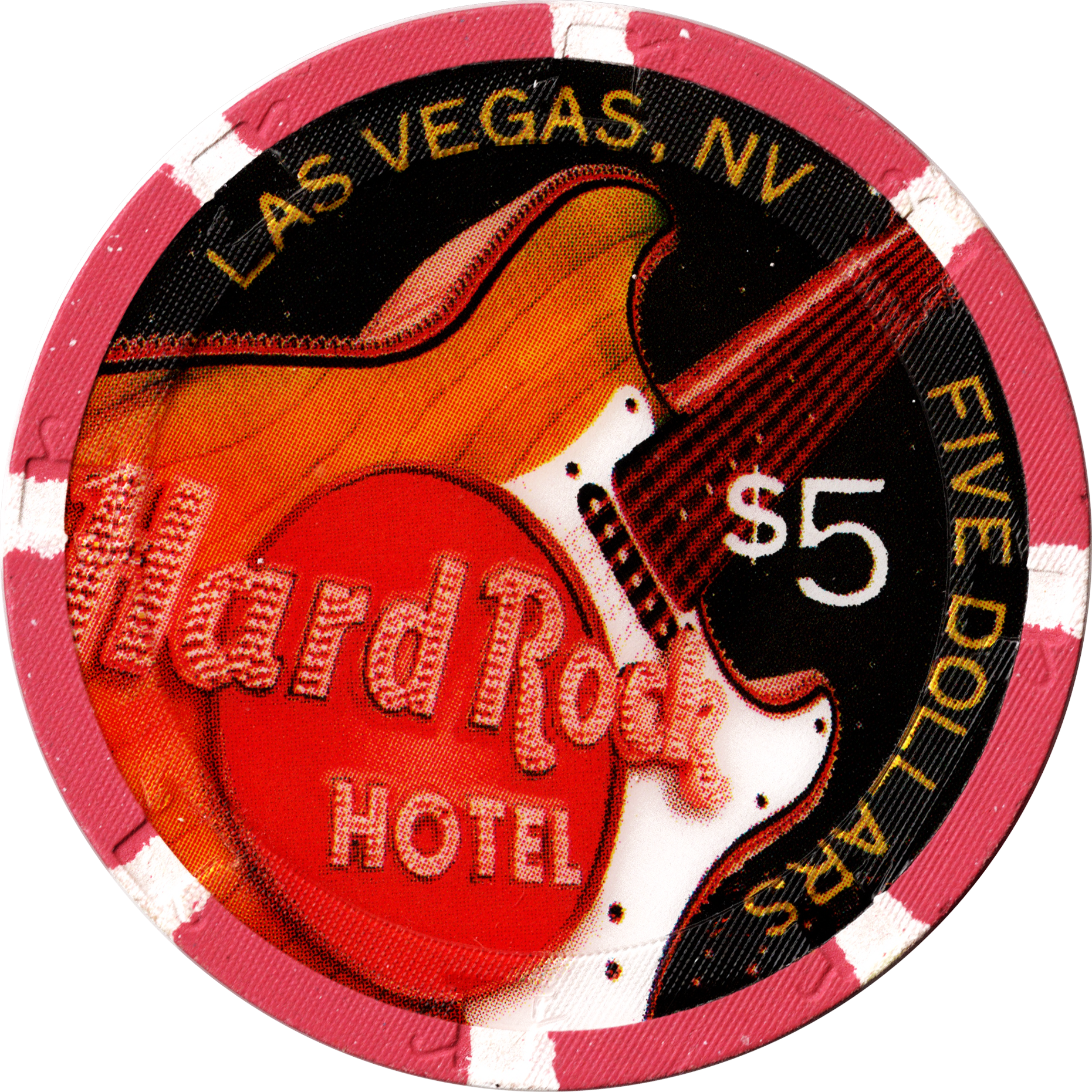 Hard Rock Casino Las Vegas Nevada $5 Matchbox Twenty New Year's Eve 2005 Chip