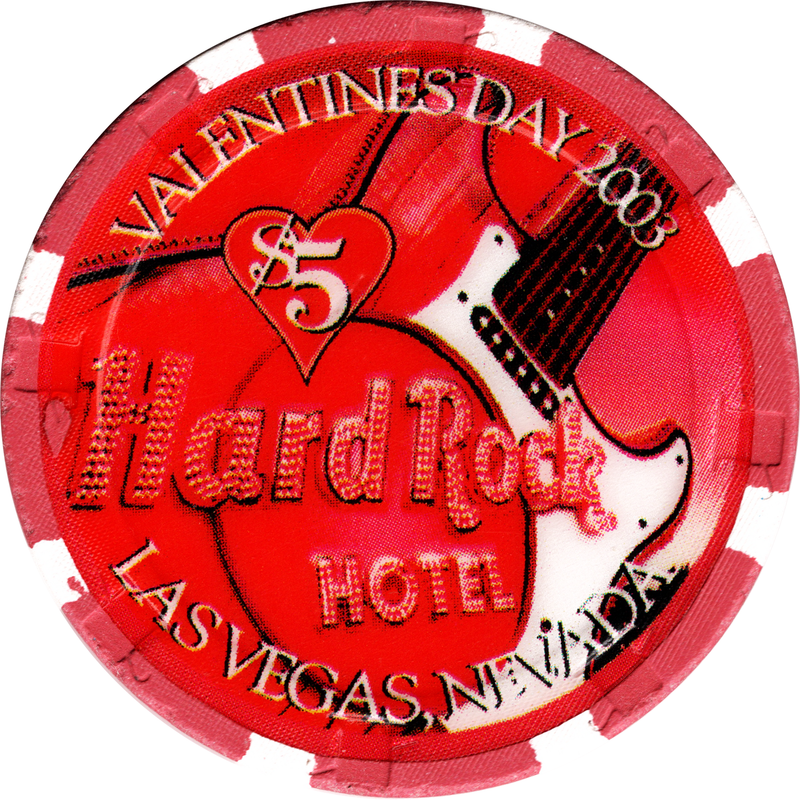 Hard Rock Casino Las Vegas Nevada $5 Valentine's Day Melissa Etheridge Chip 2003