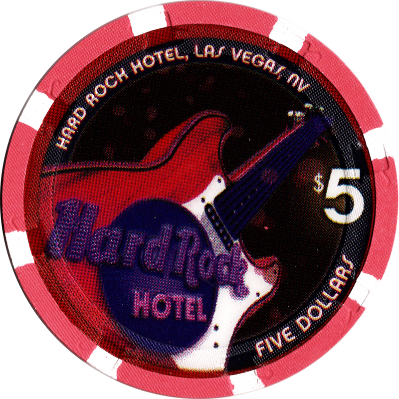 Hard Rock Casino Las Vegas Nevada $5 New Year's Eve 2007 Chip