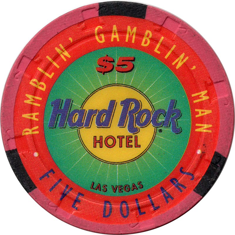 Hard Rock Casino Las Vegas Nevada $5 Bob Seger Chip