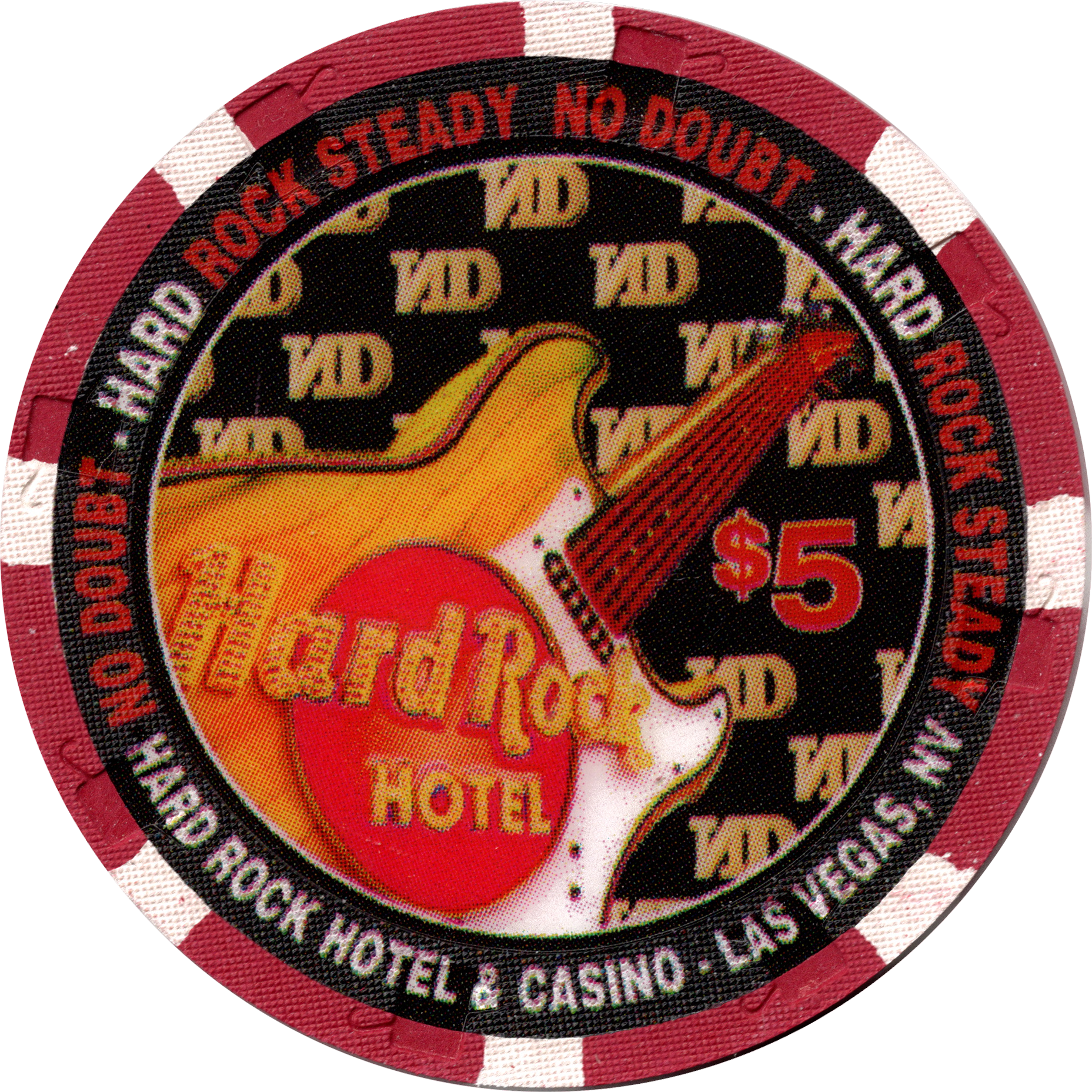 Hard Rock Casino Las Vegas Nevada $5 No Doubt Chip