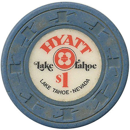 Hyatt Lake Tahoe $1 (blue) chip - Spinettis Gaming - 1
