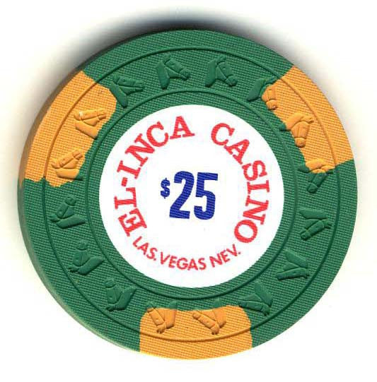El Inca $25 (green 1977) Chip - Spinettis Gaming - 2