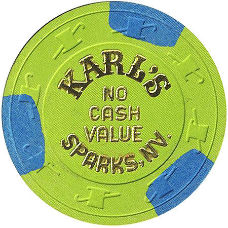Karl's green (No Cash Value) chip - Spinettis Gaming - 2