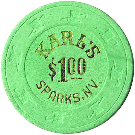 Karl's $1 (bright green) chip - Spinettis Gaming - 1
