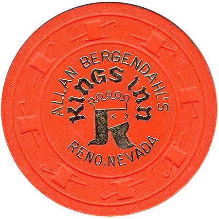 Kings Inn Reno Kings Inn Casino Reno Nevada $2 Non-Negotiable Chip 1975