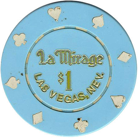 La Mirage Las Vegas $1 (light blue) chip - Spinettis Gaming
