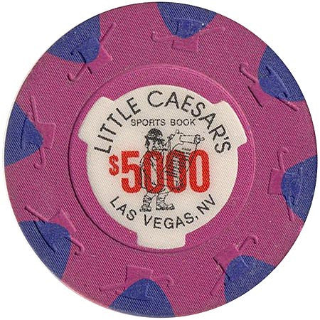 Little Caesars $5000 (purple) chip - Spinettis Gaming - 2