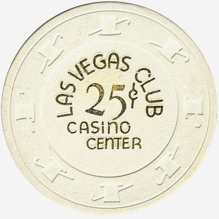 Las Vegas Club 25 (white) chip - Spinettis Gaming - 1