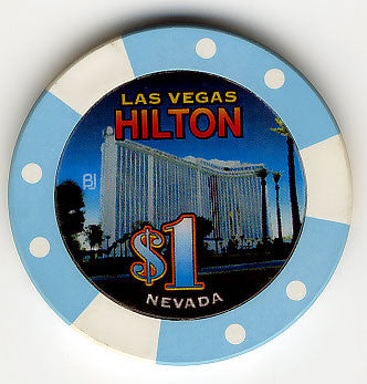 Las Vegas Hilton (Bud Jones), Las Vegas NV $1 Casino Chip - Spinettis Gaming - 1
