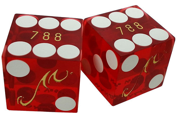 Mandalay Bay Used Matching Number Casino Dice, Pair - Spinettis Gaming - 1