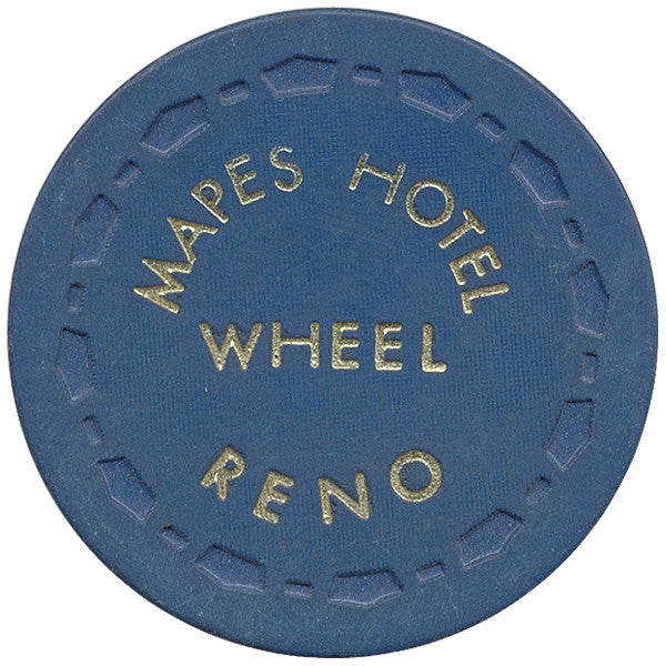 Mapes Hotel Wheel (blue) Chip - Spinettis Gaming - 1