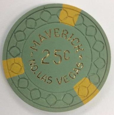 Maverick Casino N. Las Vegas Nevada 25 Cent Chip 1960s