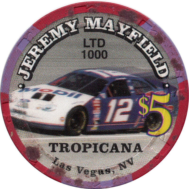 Tropicana Casino Las Vegas Nevada $5 Jeremy Mayfield Chip 1999