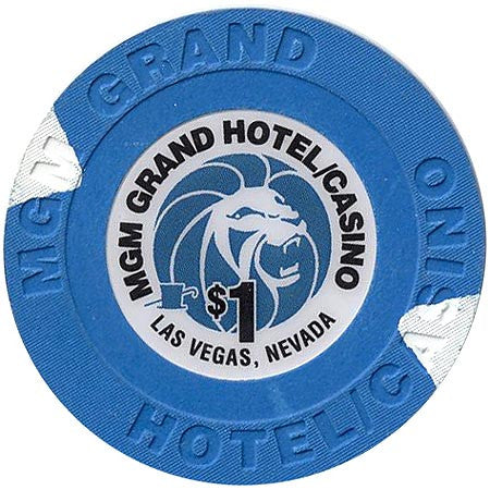 MGM Grand (Small Inlay), Las Vegas NV $1 Casino Chip - Spinettis Gaming - 2