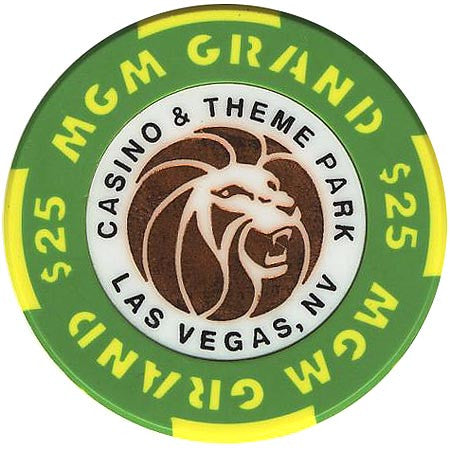 MGM Grand Casino $25 (green) chip - Spinettis Gaming - 2