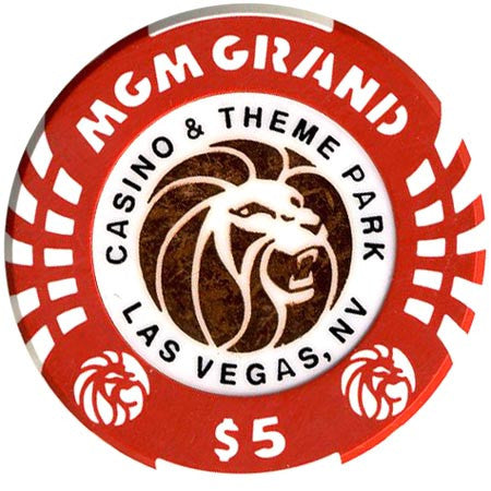 MGM Grand Casino $1 (red/copper) chip - Spinettis Gaming - 2