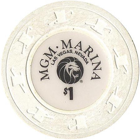 MGM Grand Casino $1 (white) chip - Spinettis Gaming - 1