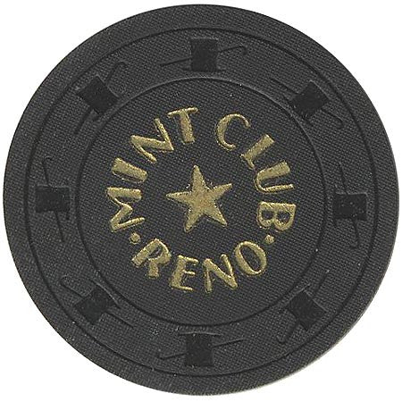 Mint Club Reno $100 (black) chip - Spinettis Gaming - 2