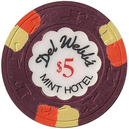 The Mint (Del Webb's) burgundy $5 chip - Spinettis Gaming - 2