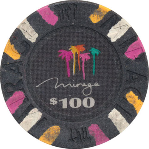 Mirage Casino Las Vegas Nevada $100 Chip 1989