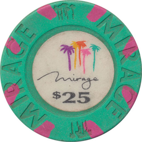 Mirage Casino Las Vegas Nevada $25 Chip 1989